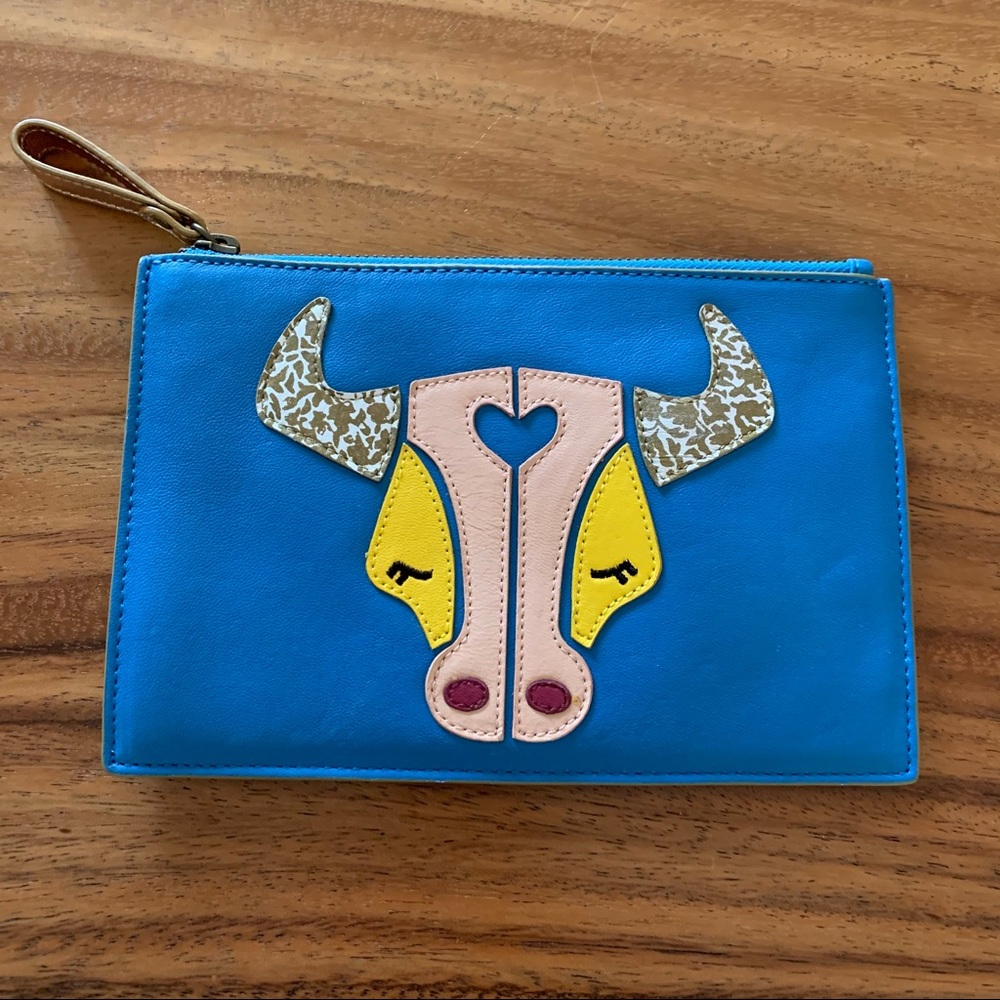 {Anthropologie} Taurus Clutch 💙